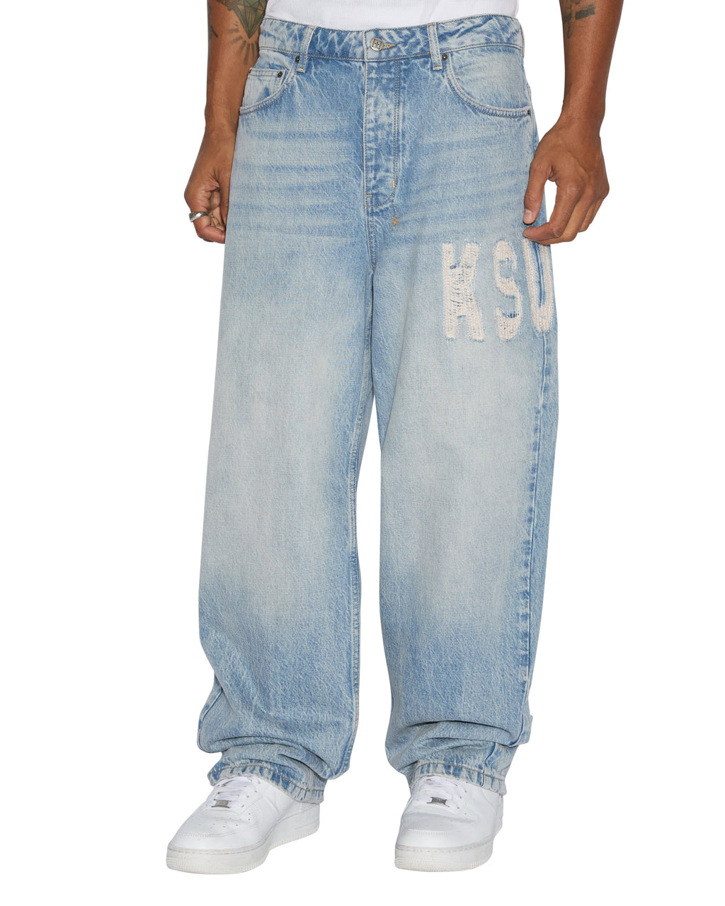 Mens Maxx Nu Heritage Baggy Denim Jeans - Denim