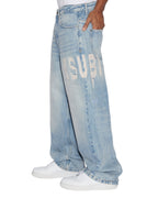 Mens Maxx Nu Heritage Baggy Denim Jeans - Denim