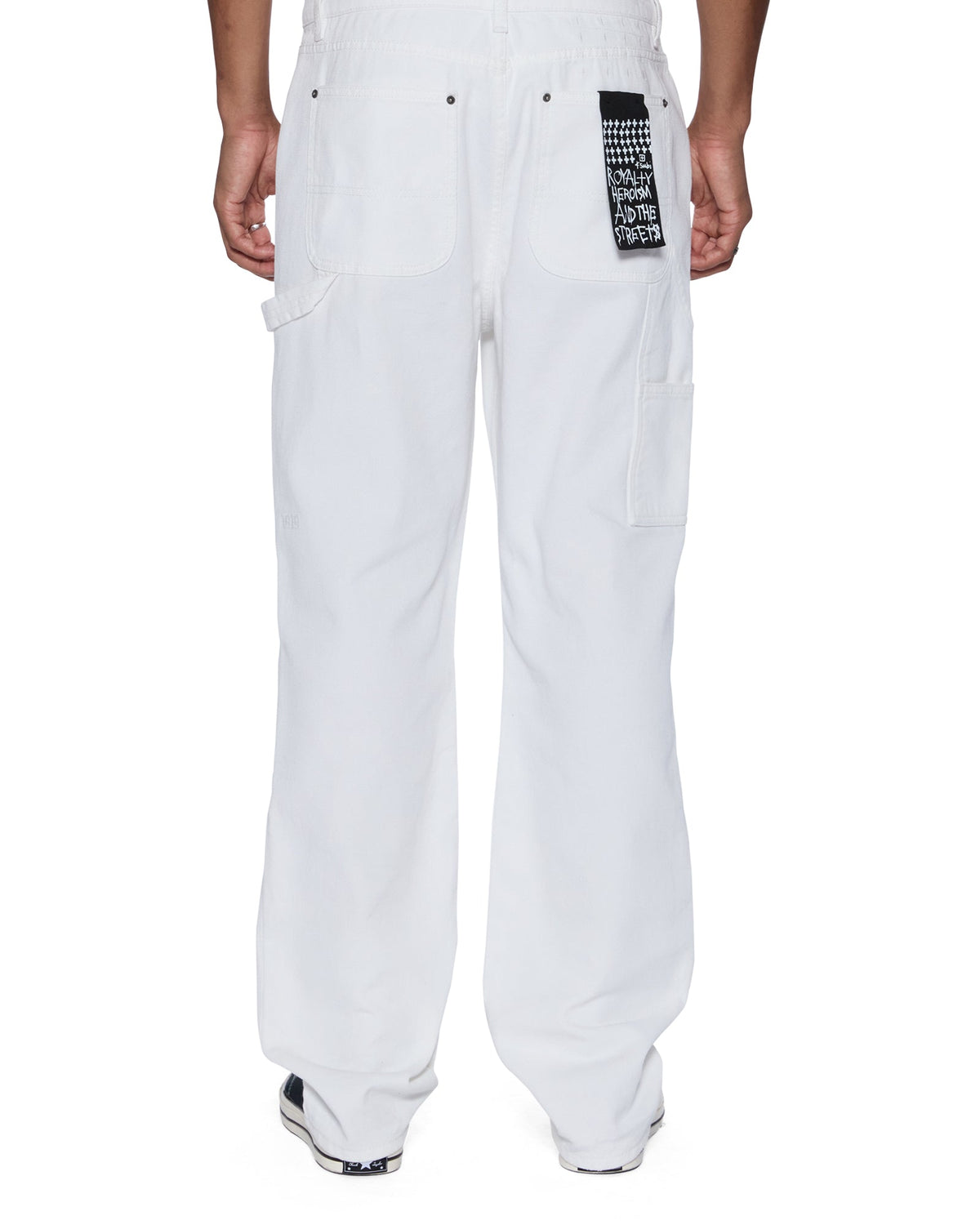 Mens Operator Pant Arktik Relaxed Denim Jeans - White