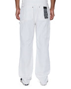 Mens Operator Pant Arktik Relaxed Denim Jeans - White