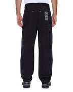 Mens Operator Pant Jasper Black Relaxed Denim Jeans - Black