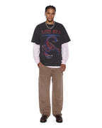 Mens Operator Pant Oak Relaxed Denim Jeans - Brown