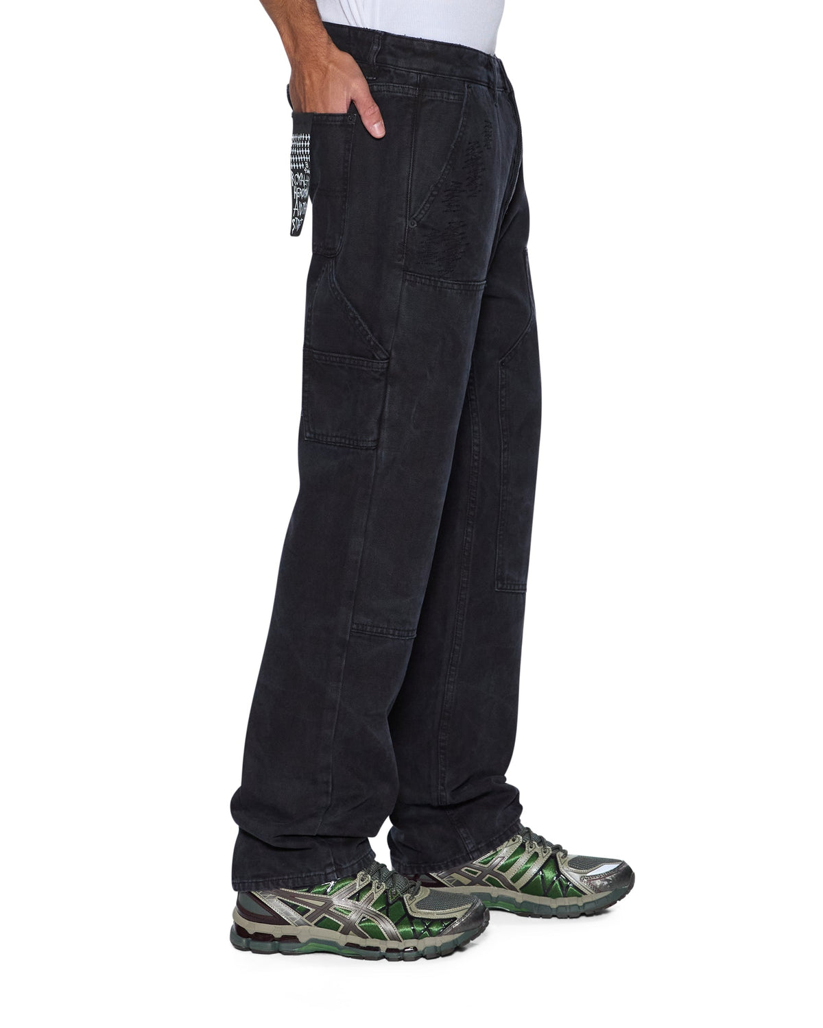 Mens Maxx Operator Pant Torqued Black Relaxed Denim Jeans - Black