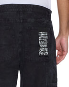 Mens Maxx Operator Pant Torqued Black Relaxed Denim Jeans - Black