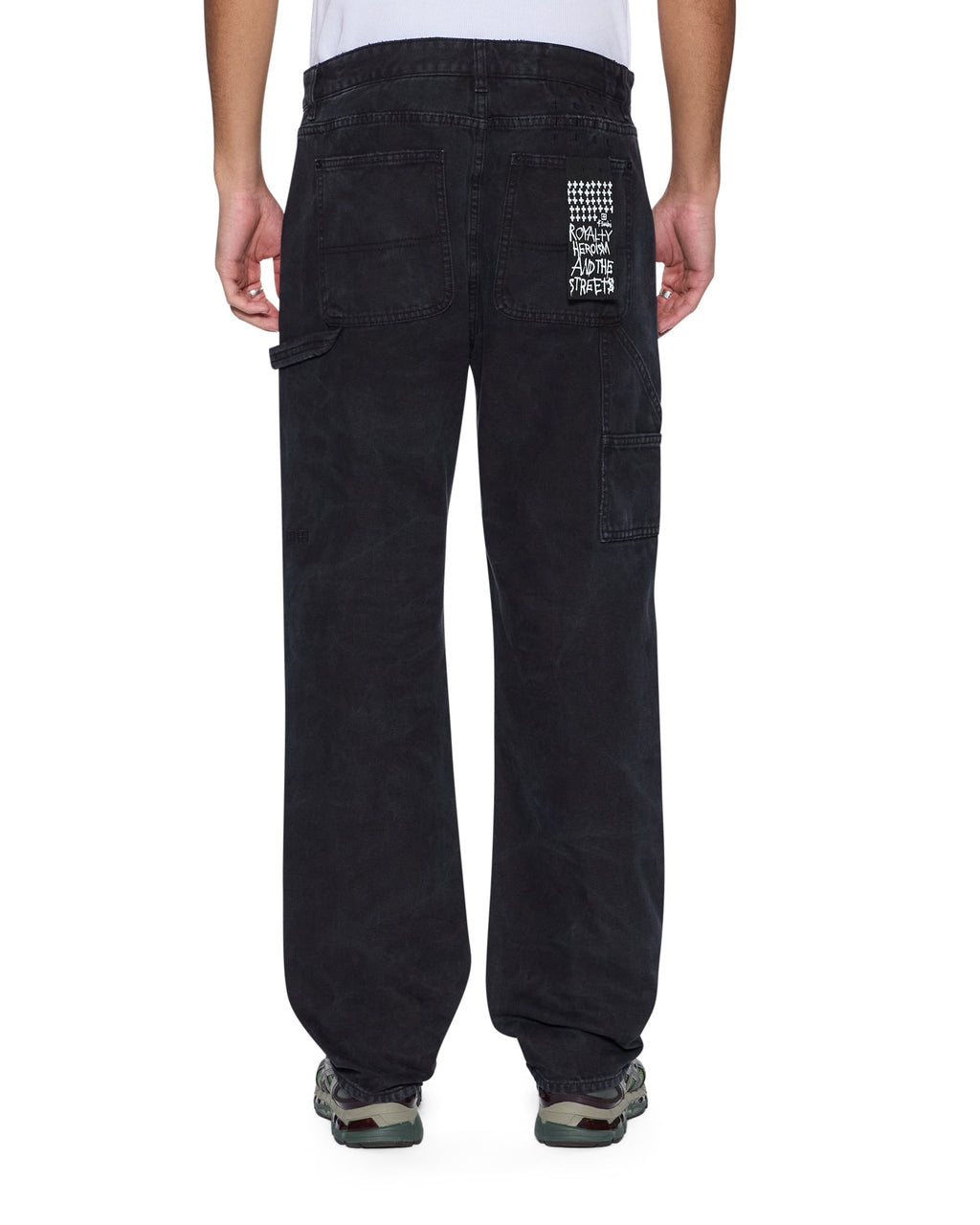 Mens Maxx Operator Pant Torqued Black Relaxed Denim Jeans - Black