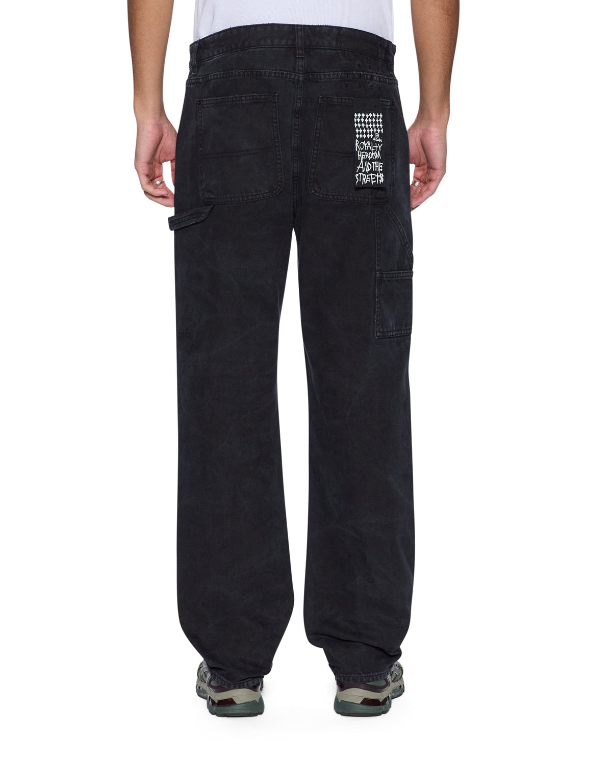 Mens Maxx Operator Pant Torqued Black Relaxed Denim Jeans - Black