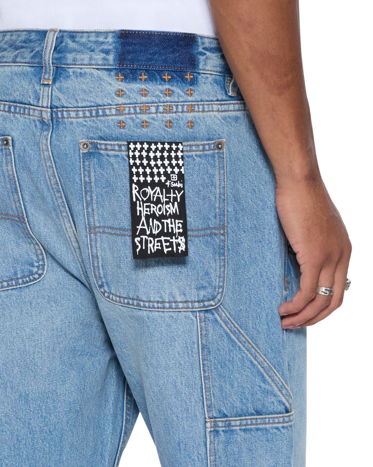 Mens Operator Pant True Relaxed Denim Jeans - Denim