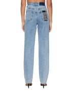 Womens Playback Authentik Trashed Straight Denim Jeans - Denim