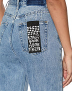 Womens Playback Authentik Trashed Straight Denim Jeans - Denim
