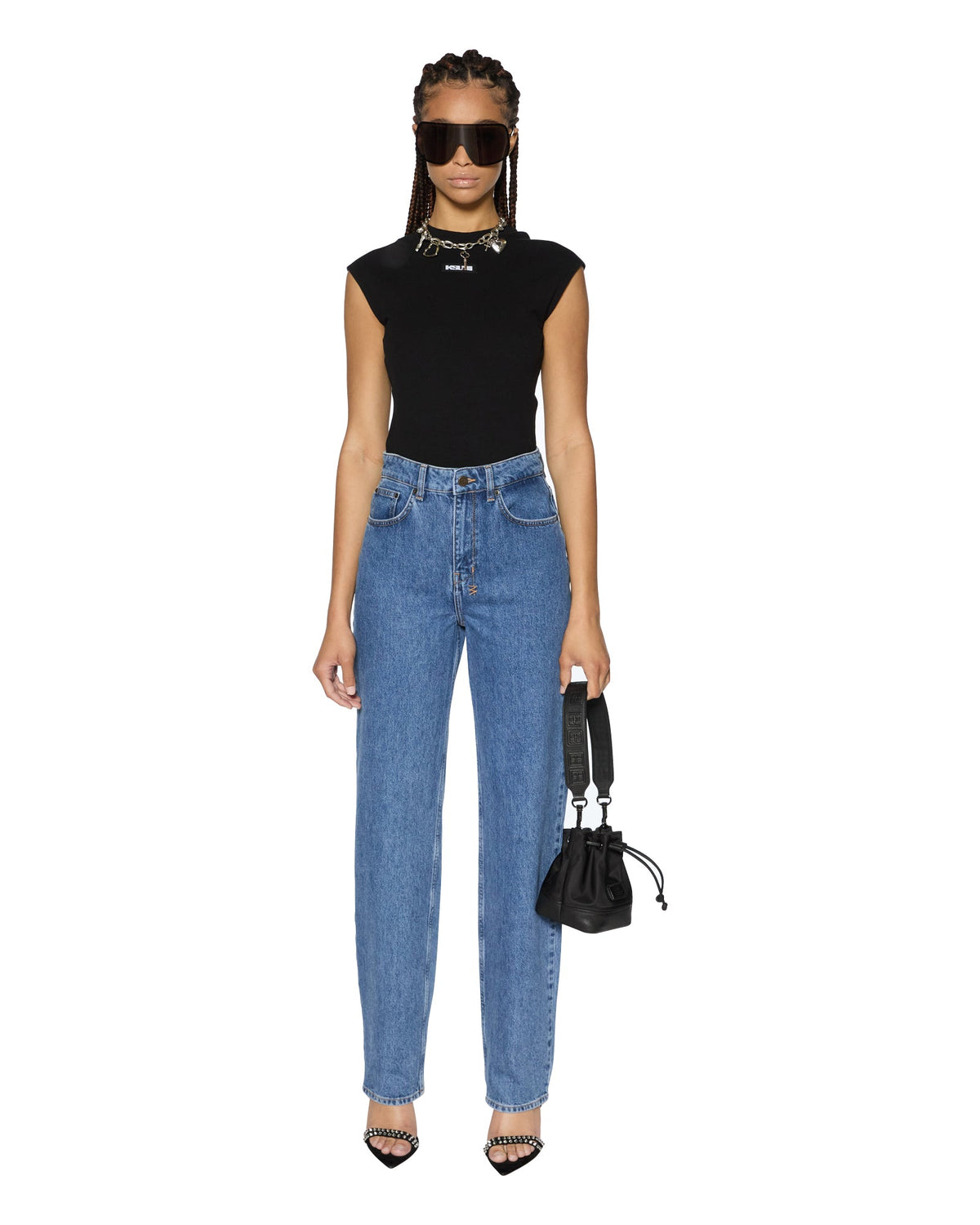 Womens Playback Heritage Straight Denim Jeans - Denim