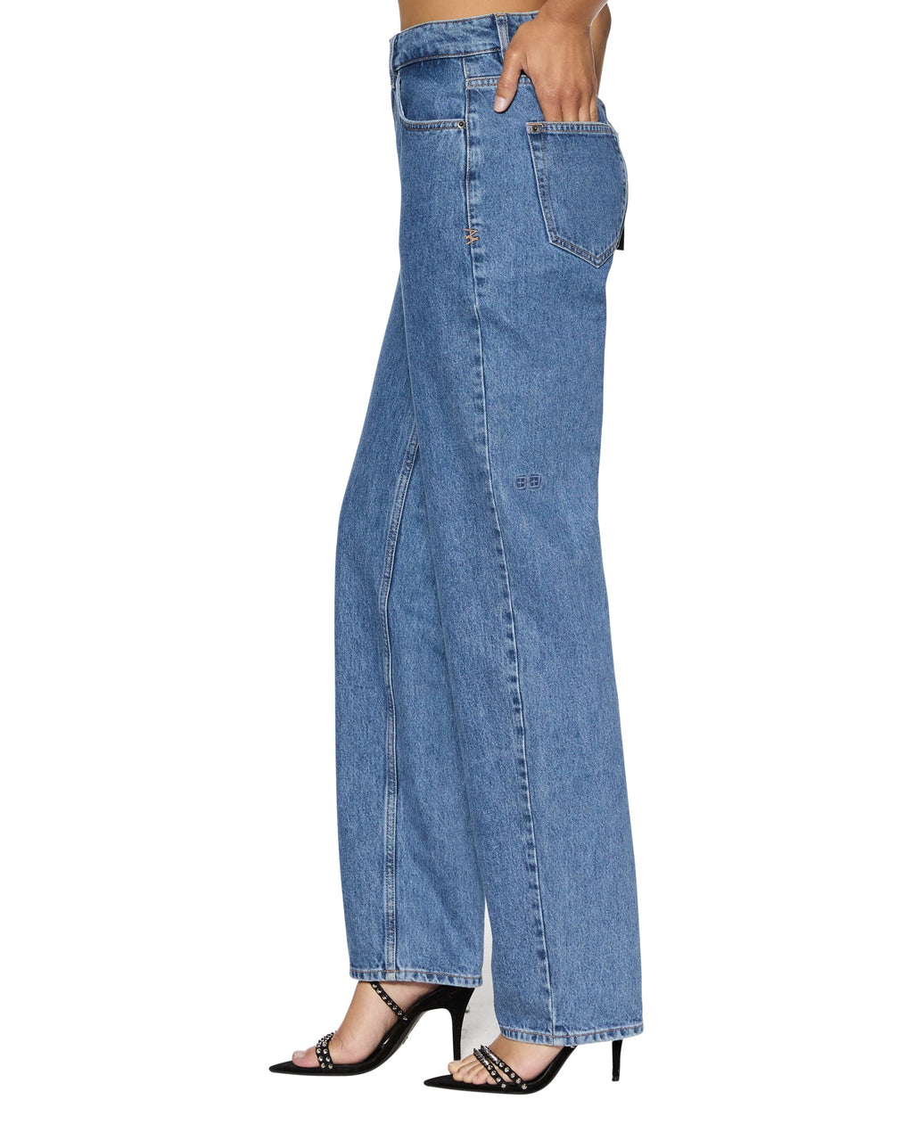 Womens Playback Heritage Straight Denim Jeans - Denim