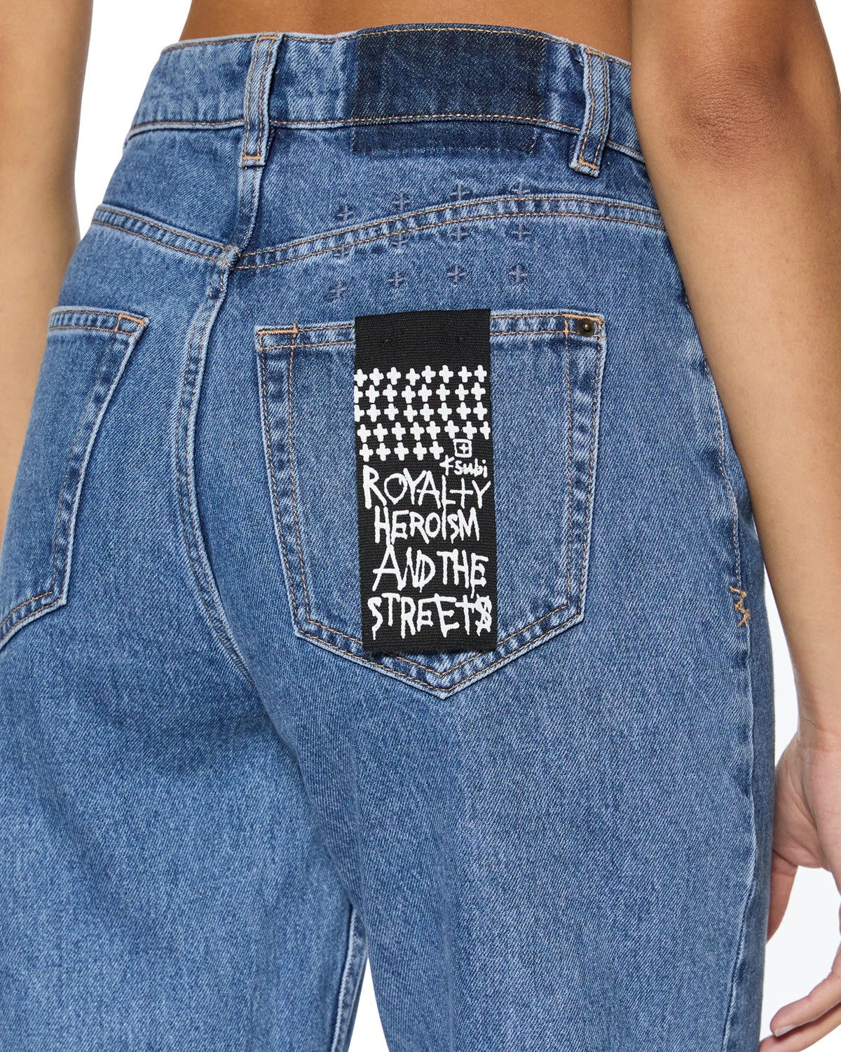 Womens Playback Heritage Straight Denim Jeans - Denim