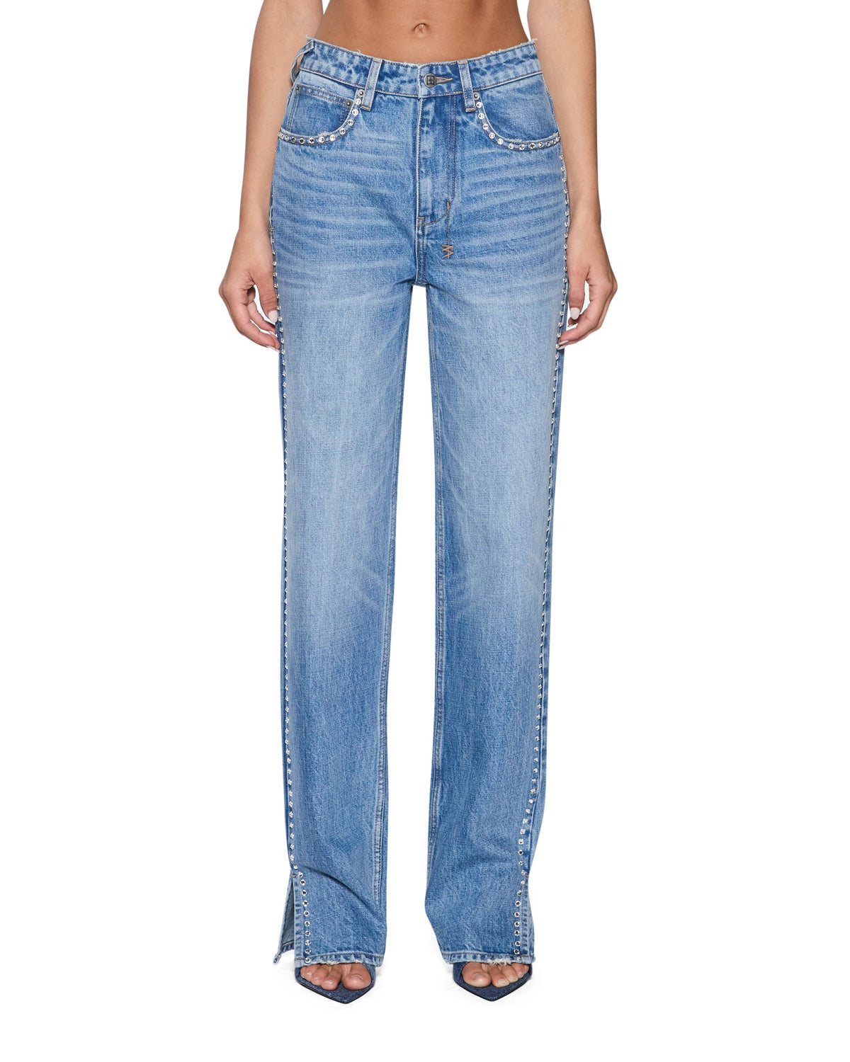 Womens Playback Jean 2.0 Maverik Krystal Straight Denim Jeans - Denim