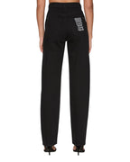 Womens Playback Jet Black Straight Denim Jeans - Black