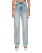 Womens Playback Karma Straight Denim Jeans - Denim
