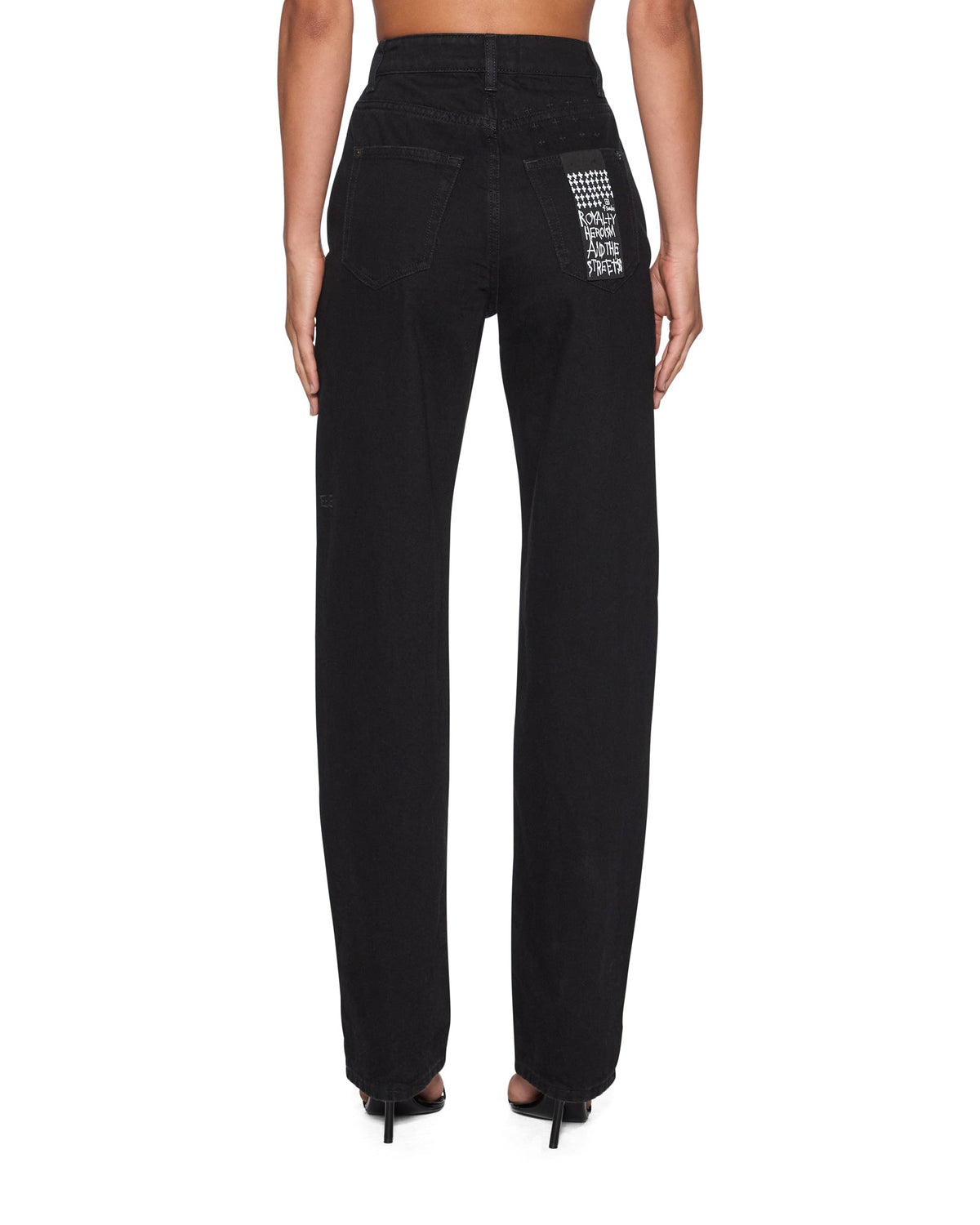 Womens Playback Stealth Straight Denim Jeans - Black