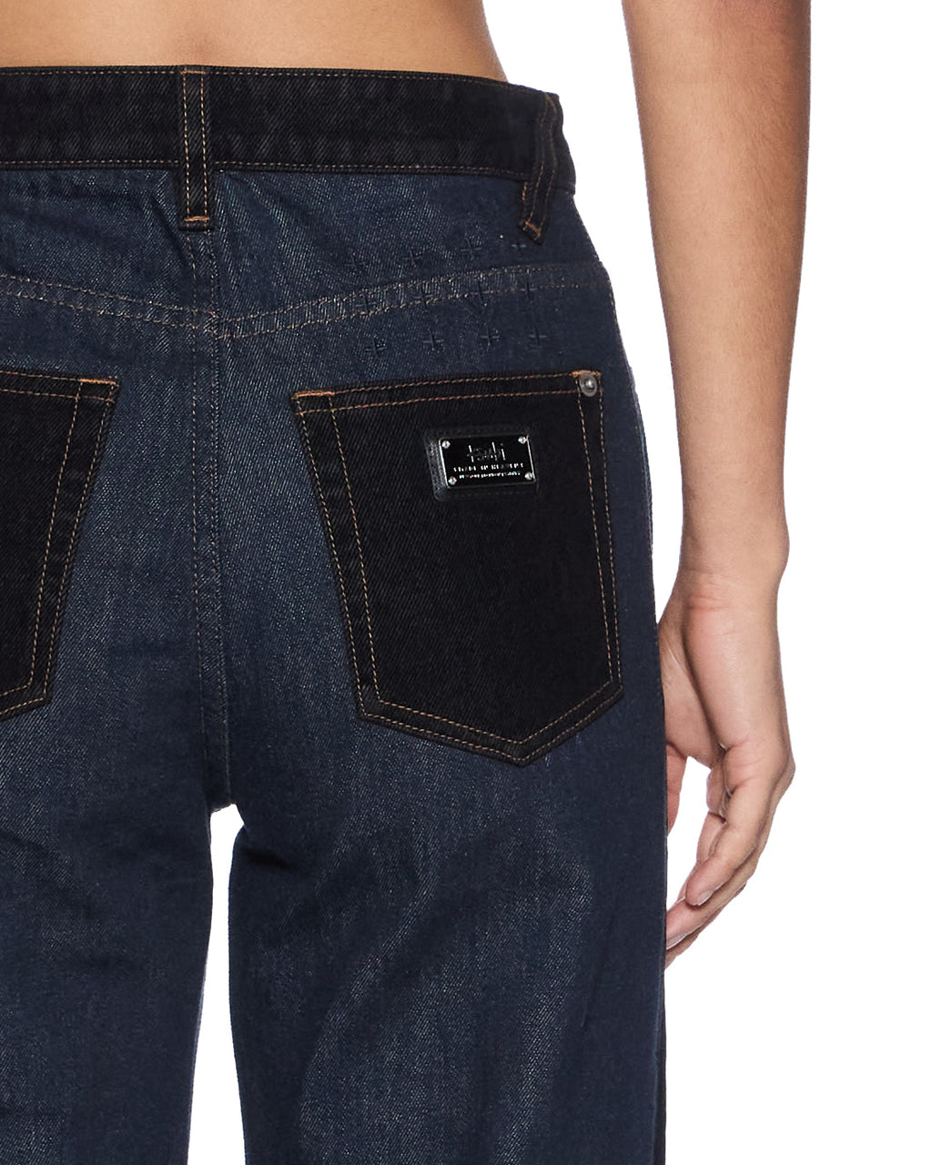 Womens Playback 2.0 Jean Vixen Spliced Straight Denim Jeans - Black