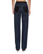 Womens Playback 2.0 Jean Vixen Spliced Straight Denim Jeans - Black