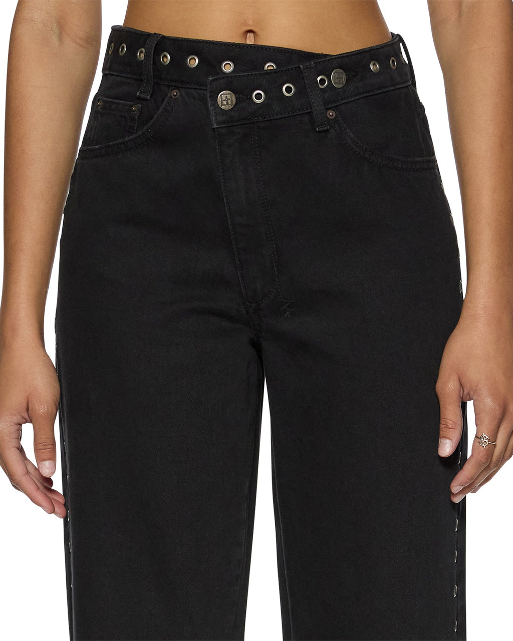 Womens Relax Jean Vice Relaxed Denim Jeans - Black