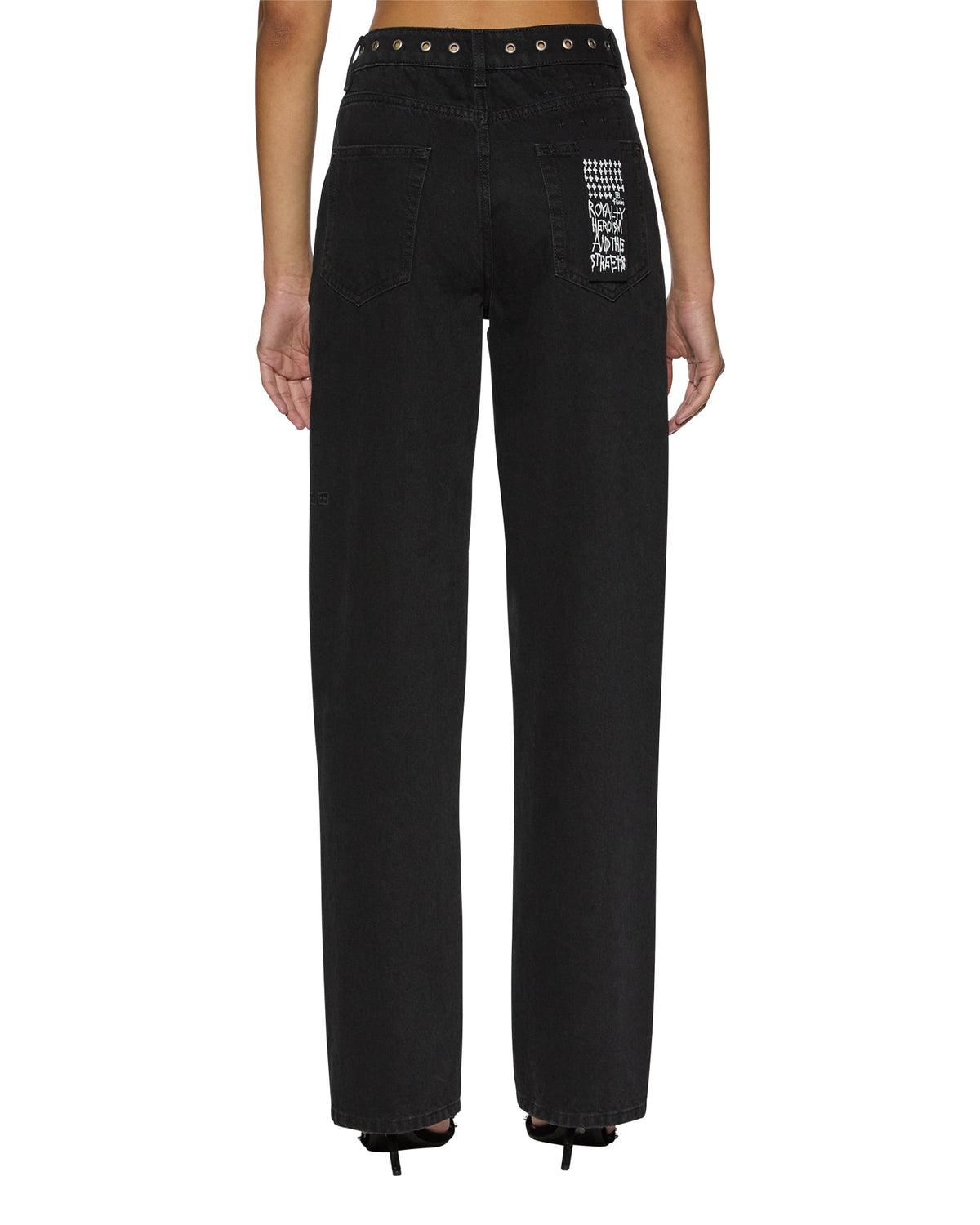 Womens Relax Jean Vice Relaxed Denim Jeans - Black