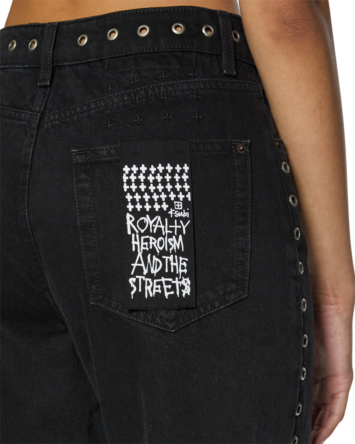 Womens Relax Jean Vice Relaxed Denim Jeans - Black