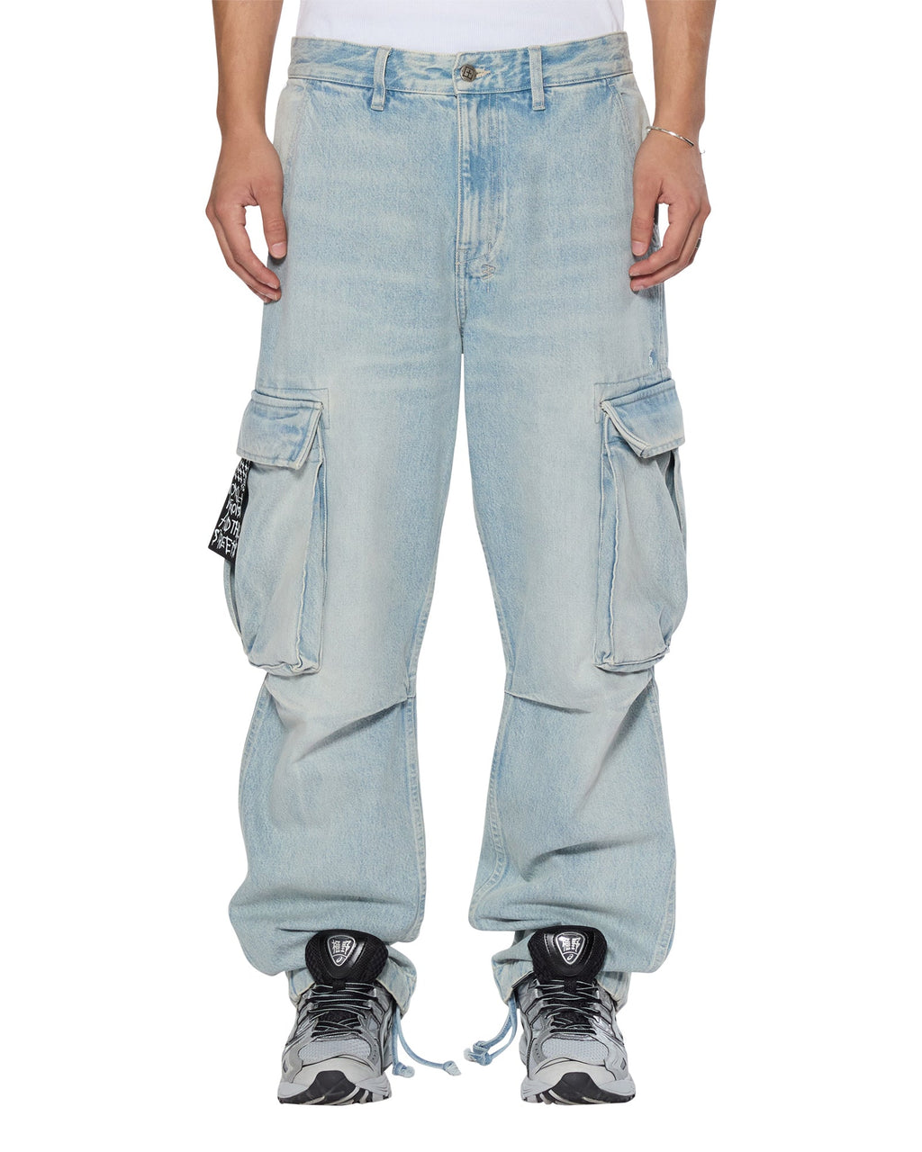 Mens Riot Cargo Pant Paragon Relaxed Pants - Denim