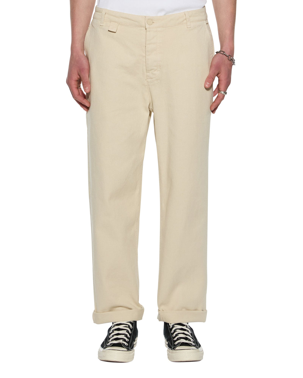 Mens Rival Chino Trouser Desert Straight Pants - Tan
