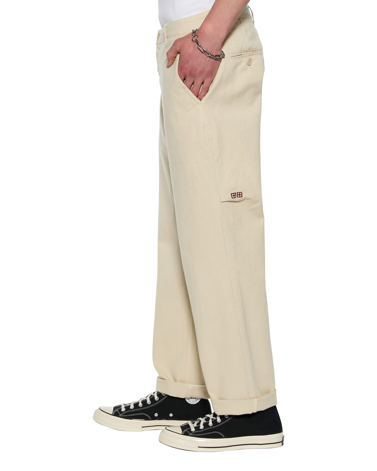 Mens Rival Chino Trouser Desert Straight Pants - Tan