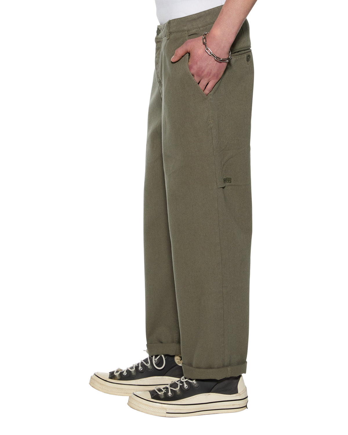 Mens Rival Chino Trouser Khaki Straight Pants - Khaki