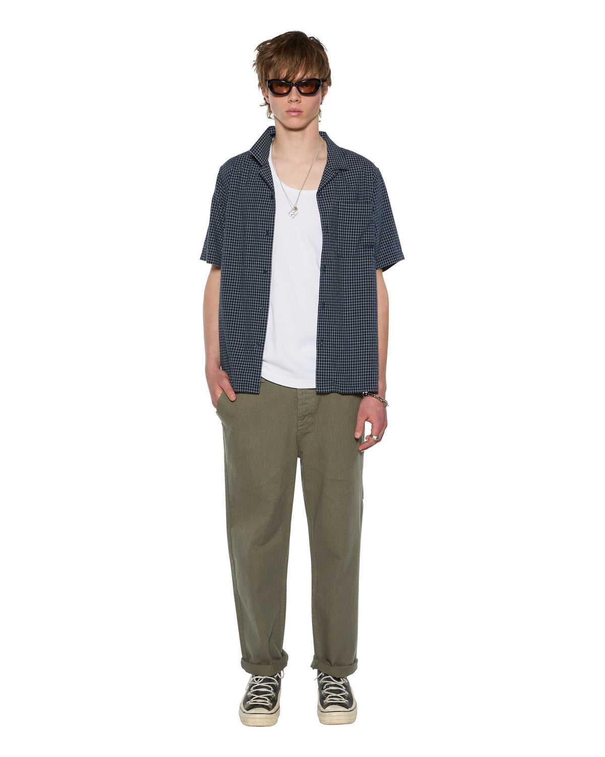 Mens Rival Chino Trouser Khaki Straight Pants - Khaki