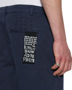 Mens Rival Chino Trouser Navy Straight Pants - Navy