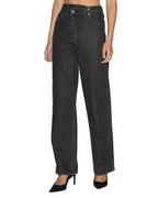 Womens Relax Jean Noir Relaxed Denim Jeans - Black