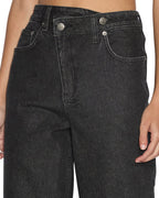 Womens Relax Jean Noir Relaxed Denim Jeans - Black