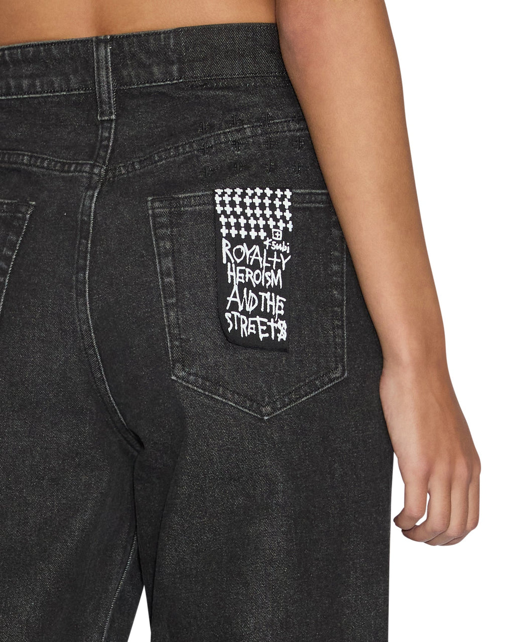 Womens Relax Jean Noir Relaxed Denim Jeans - Black