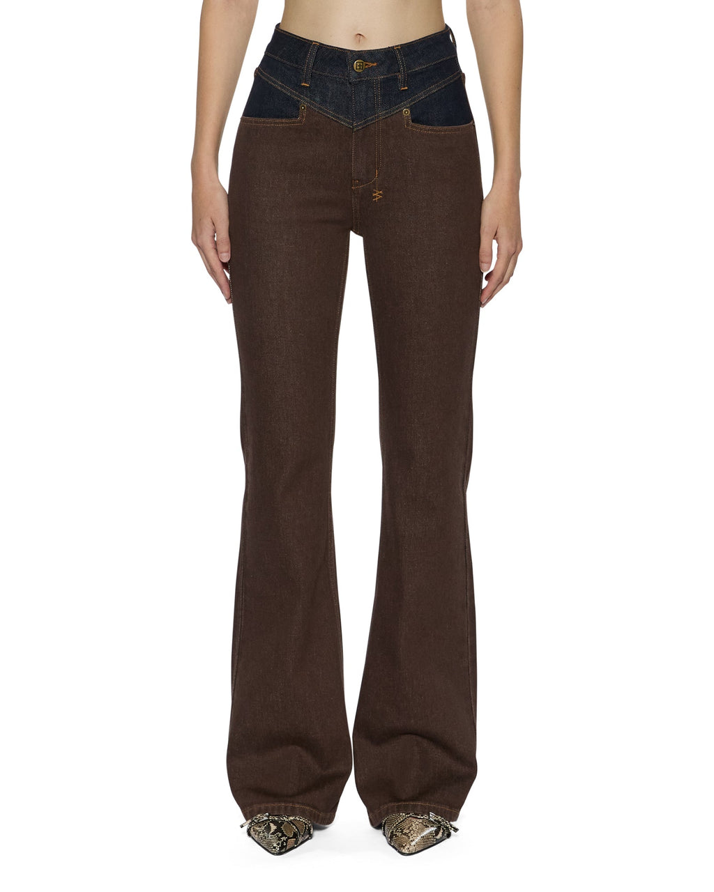 Womens Soho Jean Original Spliced Bootcut Denim Jeans - Denim