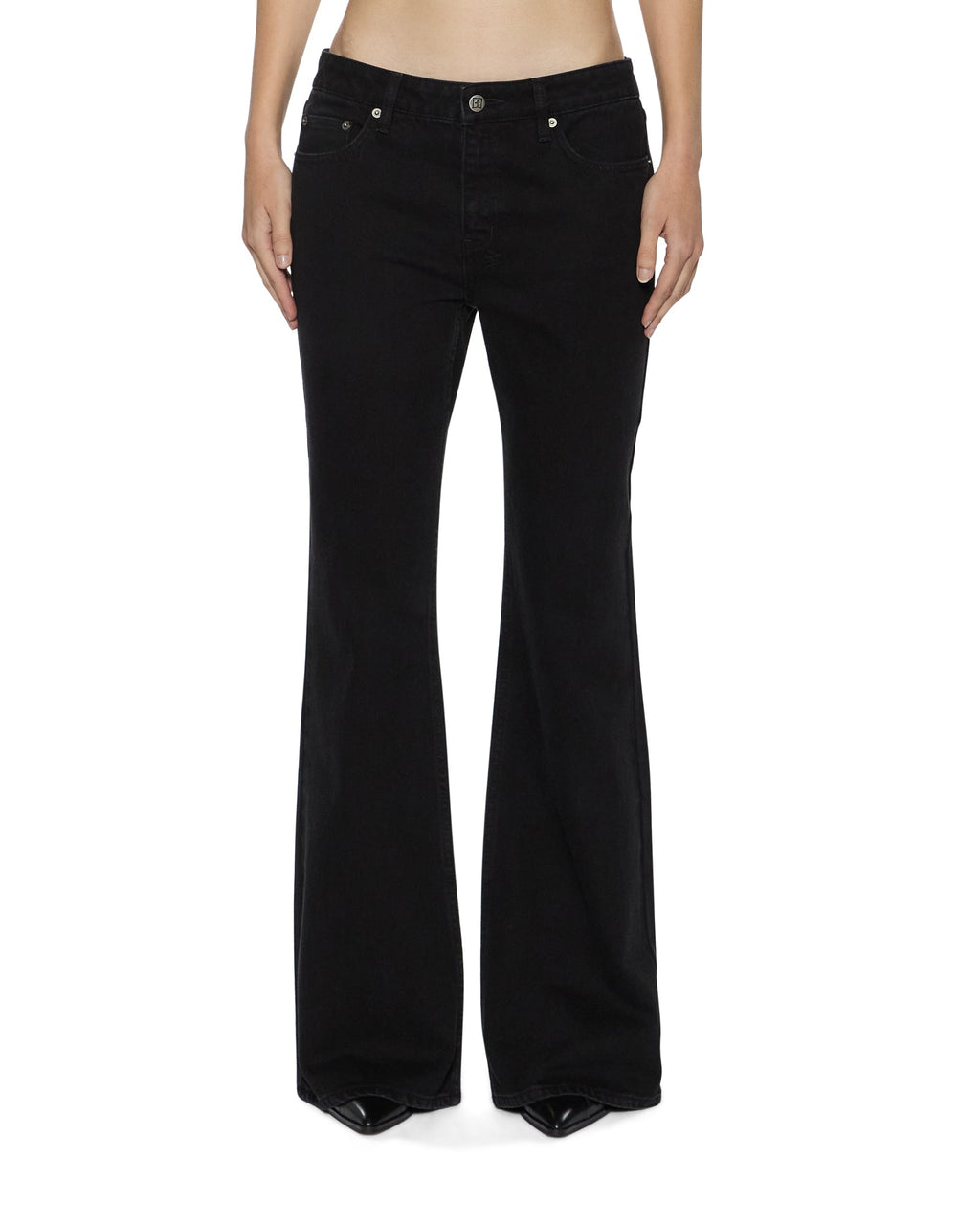 Womens Soho Lo Jet Black Bootcut Denim Jeans - Black