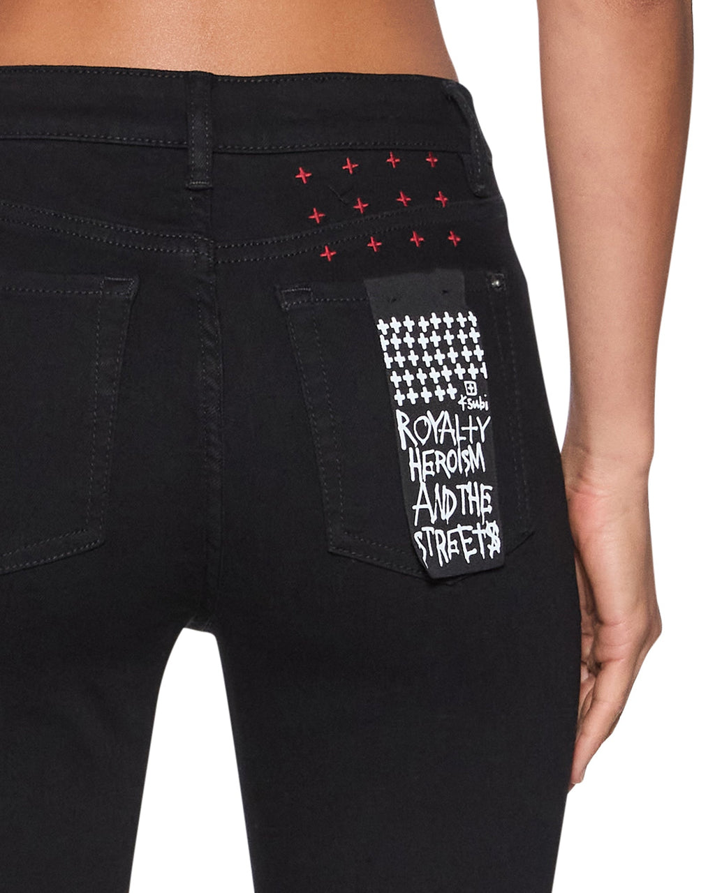 Womens Spray On Xtra Nightfall Skinny Denim Jeans - Black
