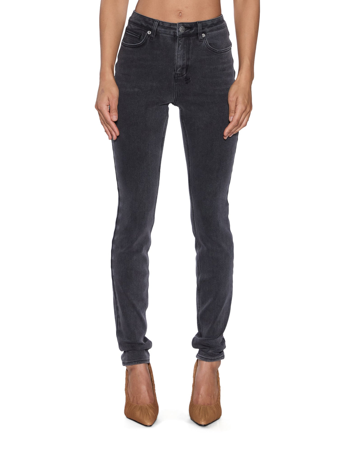 Womens Spray On Xtra Sott Nightshade Skinny Denim Jeans - Black