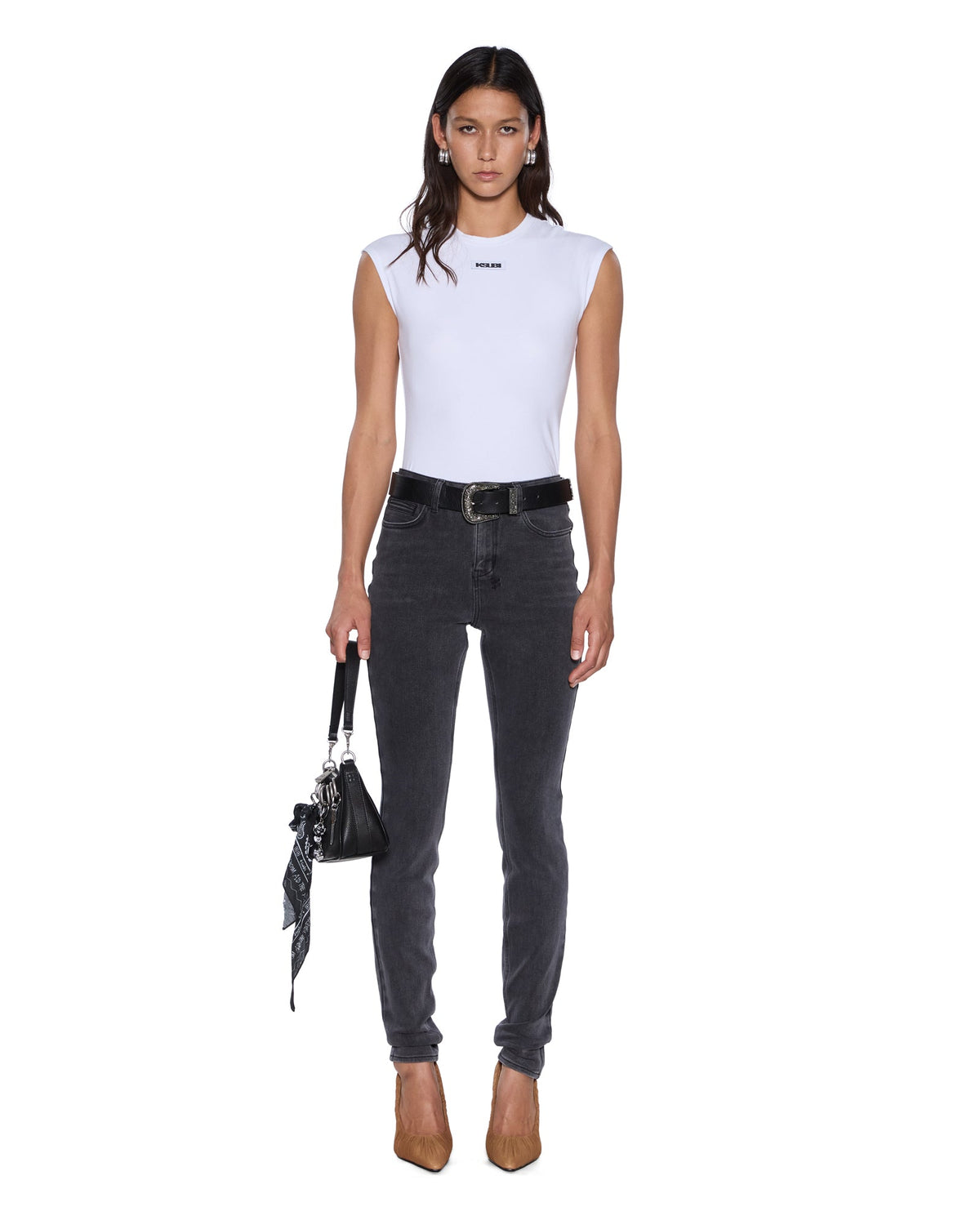 Womens Spray On Xtra Sott Nightshade Skinny Denim Jeans - Black