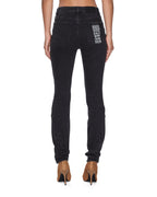 Womens Spray On Xtra Black Kraftwerk Skinny Denim Jeans - Black