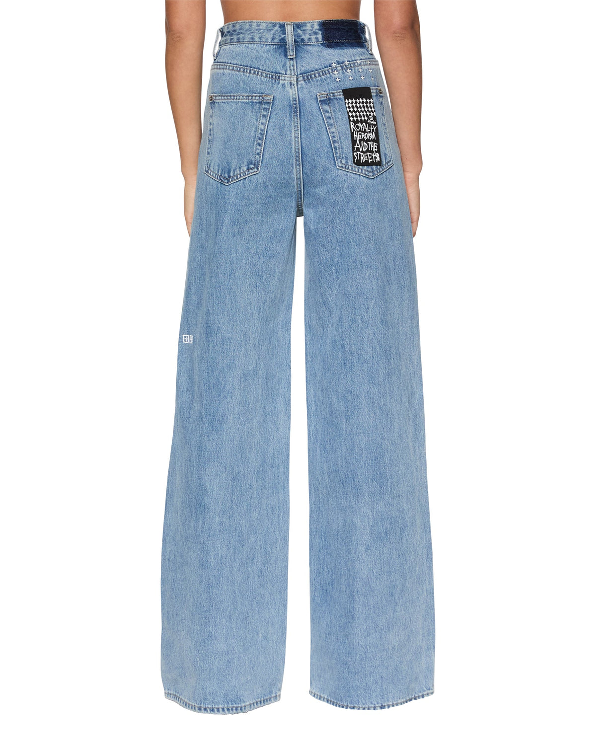 Womens Strider Authentik Wide Denim Jeans - Denim
