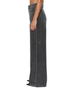 Womens Strider Cinder Wide Denim Jeans - Black