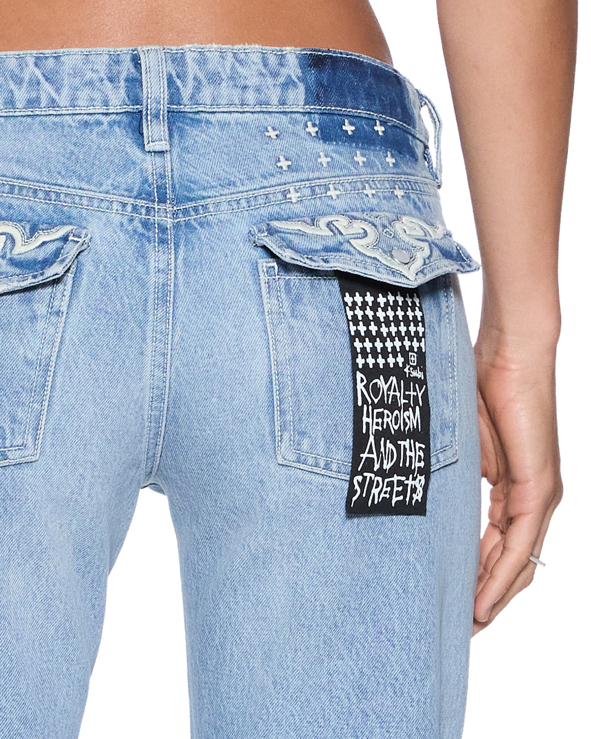 Womens Soho Lo Jean Krystal Western Slim Denim Jeans - Denim