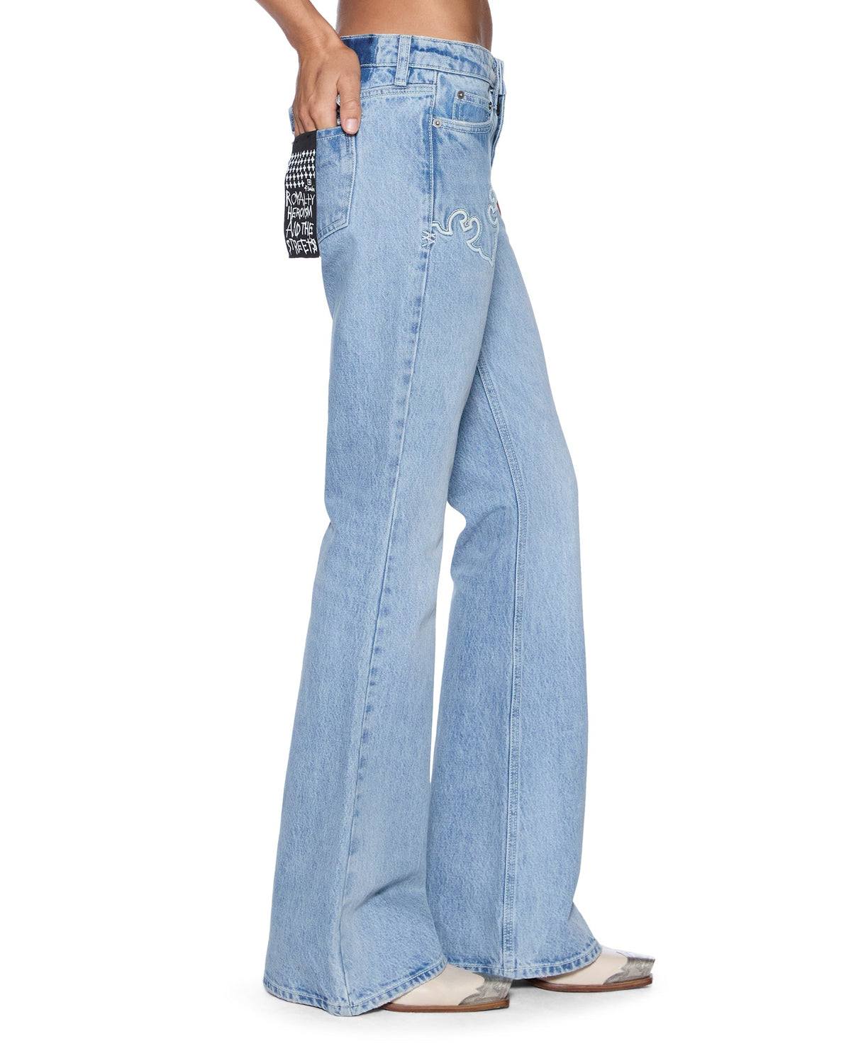 Womens Soho Lo Jean Krystal Western Slim Denim Jeans - Denim