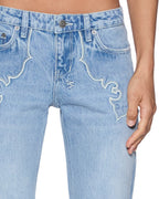Womens Soho Lo Jean Krystal Western Slim Denim Jeans - Denim