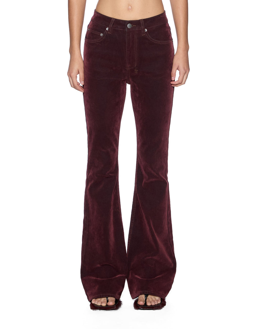 Womens Soho Merlot Slim Denim Jeans - Burgundy