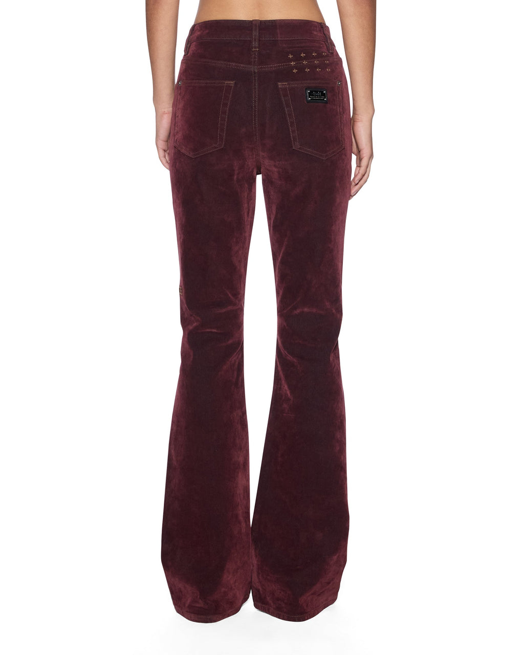 Womens Soho Merlot Slim Denim Jeans - Burgundy