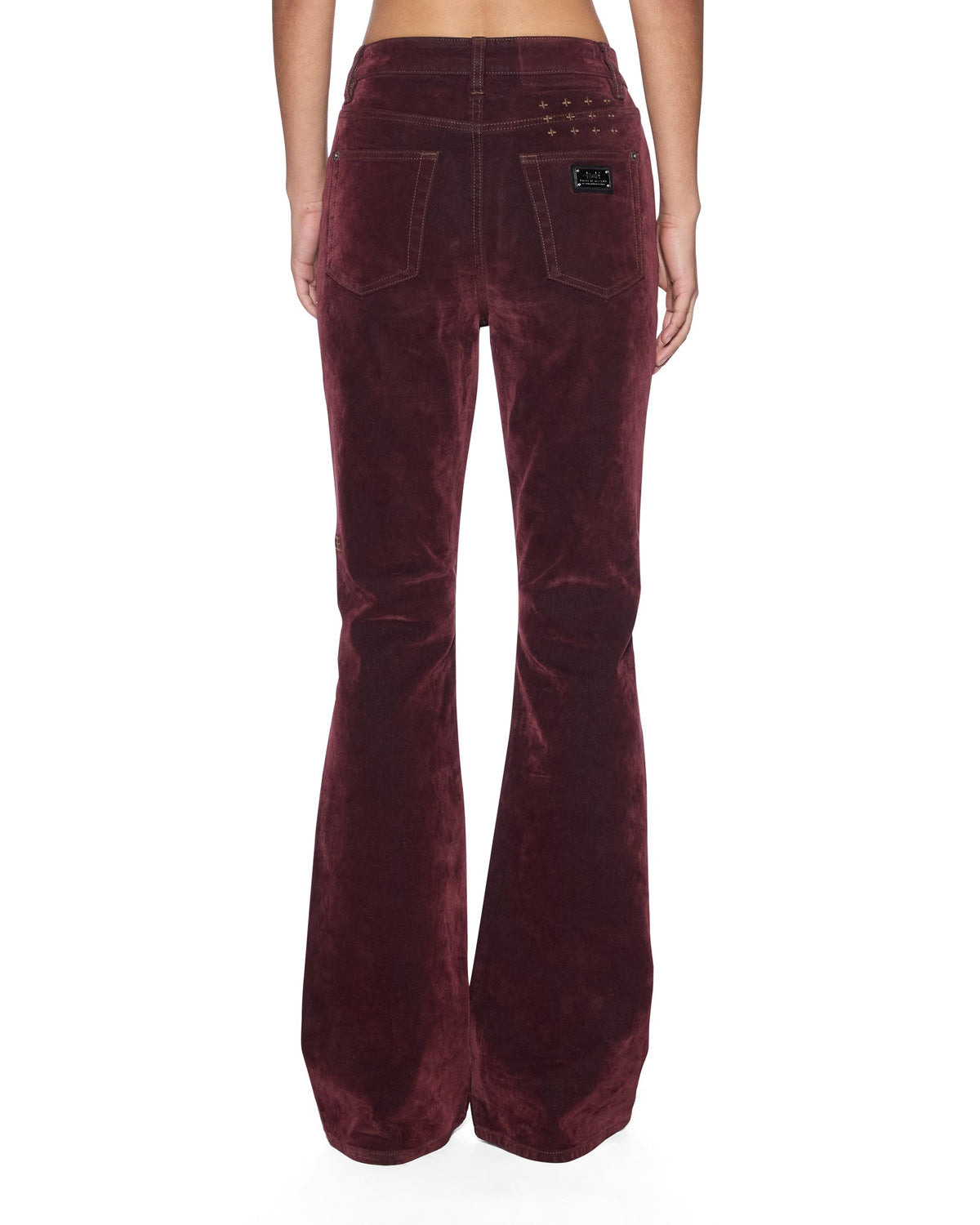 Womens Soho Merlot Slim Denim Jeans - Burgundy