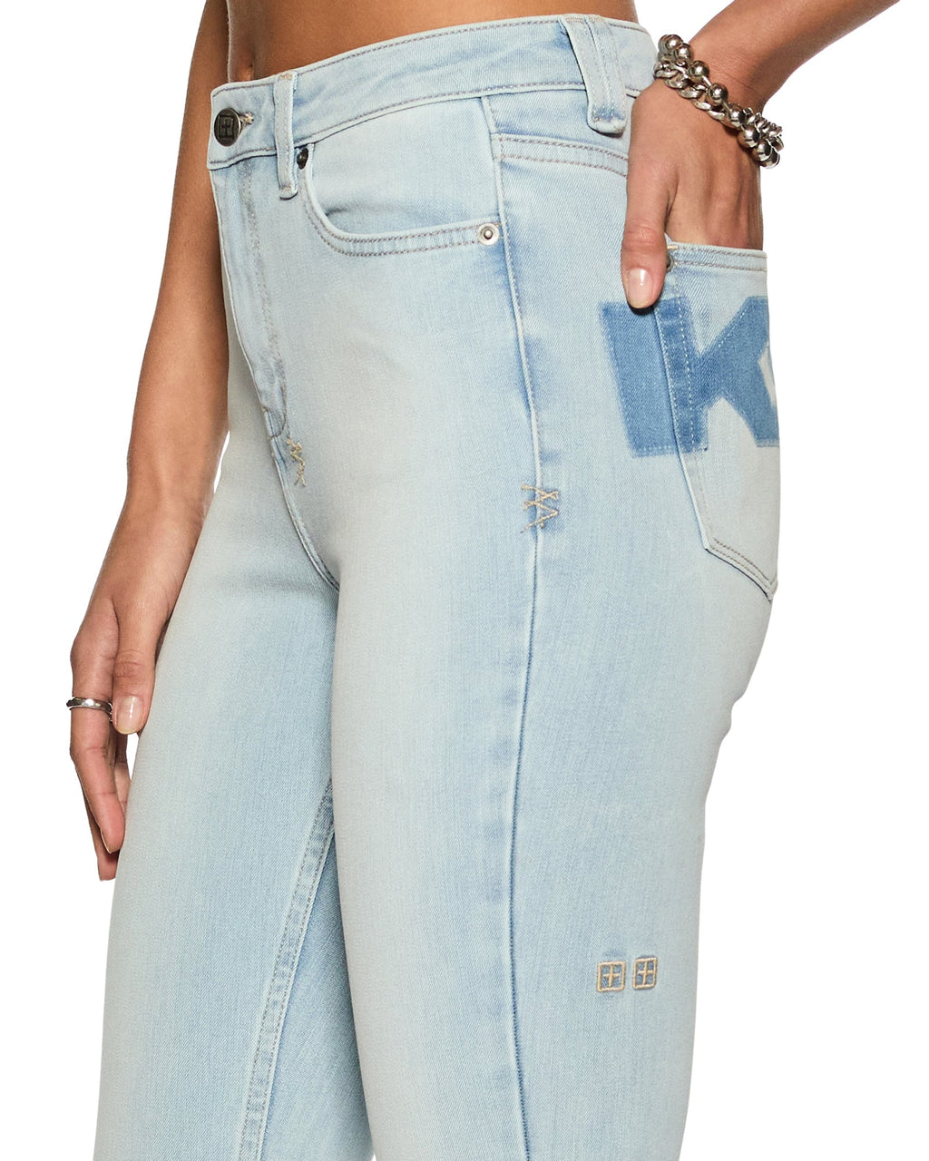 Womens Spray On Xtra Sense Sott Skinny Denim Jeans - Denim