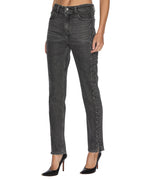 Womens Straight Up Lovestruck Slim Straight Denim Jeans - Black